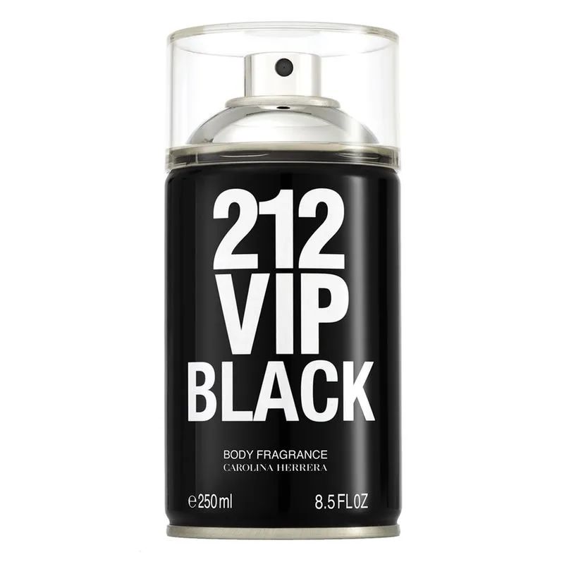 212 Vip Black Masculino Body Spray 250ml - imagem 1